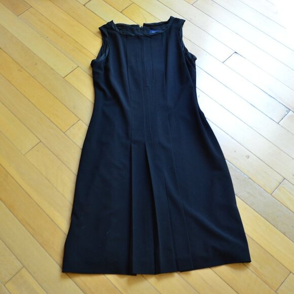 Piazza Sempione Black Wool Sleeveless Dress IT 42 - Picture 1 of 14